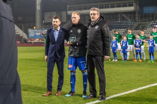 Václav Jemelka s cenou za Fair-play